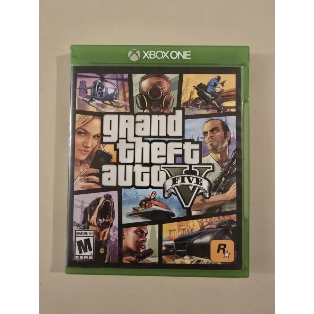 Grand Theft Auto Five V (Microsoft Xbox One, 2022) Rockstar Game Tested/Works